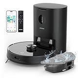 AIRROBO Saugroboter mit Wischfunktion und Absaugstation, Staubsauger Roboter, Saug und Wischroboter...