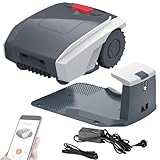 KJHYYPP Roboter-Rasenmäher, APP-gesteuerter automatischer Gartenmäher mit Begrenzungskabel,...