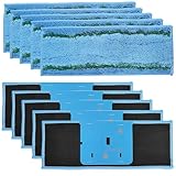10er-Pack Waschbare WischtüCher für Wischroboter, Wiederverwendbare Mikrofaser Wischauflagen Mop,...