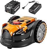 LawnMaster VBRM16 OcuMow™ Mähroboter für geeignet für bis zu 100 qm-Selbstfahrender Rasenmäher...
